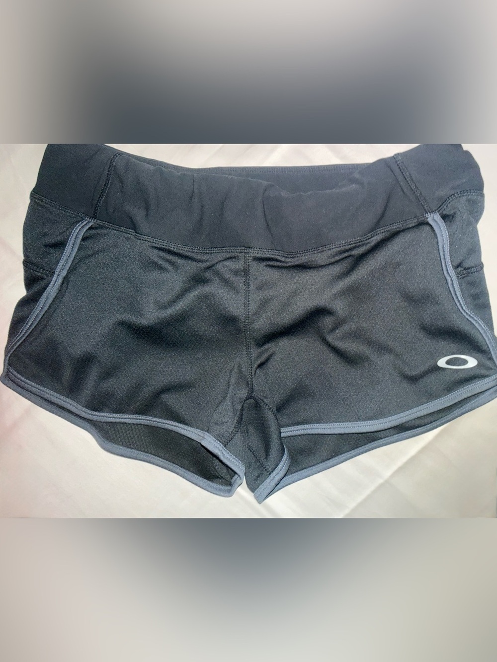 Oakley Women's Black Athletic Shorts with Gray Trim